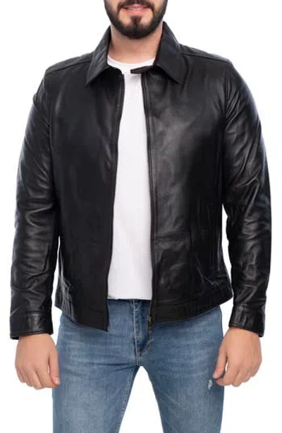 Vellapais Landon Leather Jacket In Black