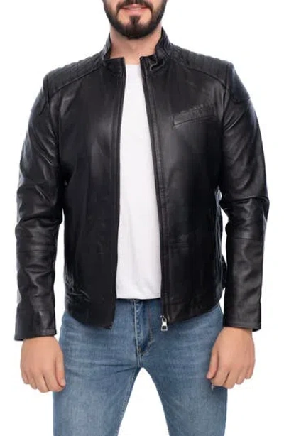Vellapais Lanier Leather Jacket In Black
