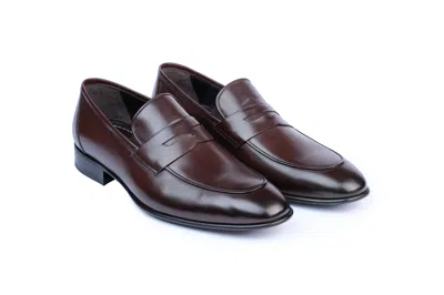 Vellapais Lapitos Penny Loafer In Dark Brown