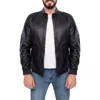Vellapais Larue Leather Jacket In Black