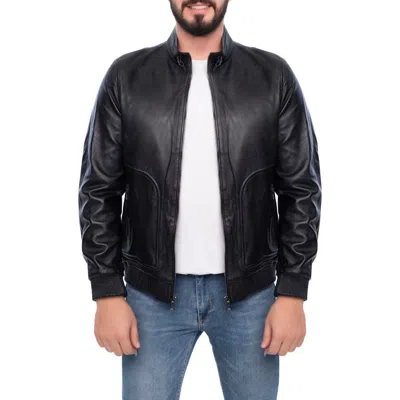 Vellapais Larue Leather Jacket In Black
