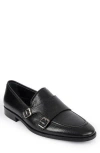 Vellapais Ledonia Double Monk Strap Loafer In Black