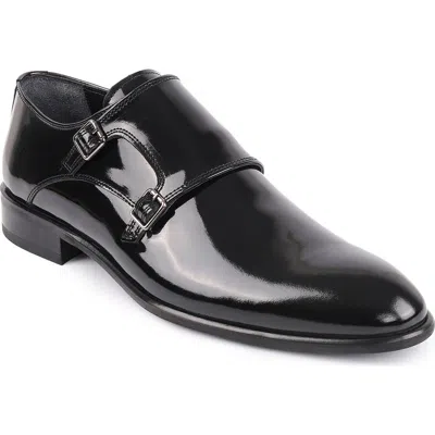 Vellapais Macdona Double Monk Strap Leather Loafer In Black