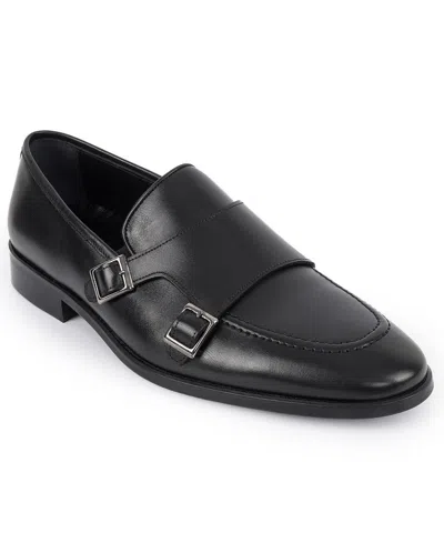 Vellapais Men's Bovina Double Monk Slip-on Loafers In Black