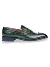 Vellapais Caddy Medallion Wingtip Oxford In Dark Green