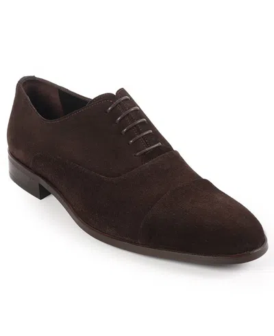 Vellapais Men's Cap Toe Oxford Shoes In Brown