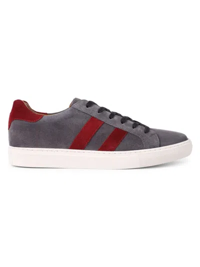 Vellapais Men's Comfort Palmetto Colorblock Suede Sneakers In Grey