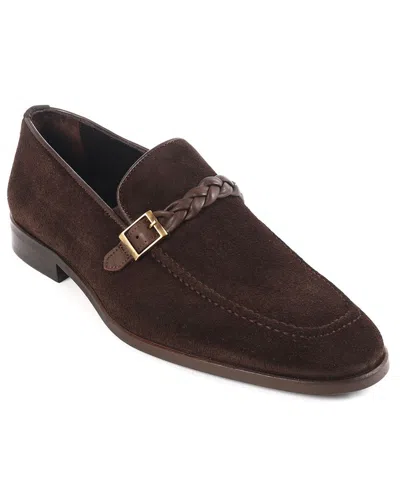 Vellapais Men's Knitted Strap Single Monk Loafers In Brown