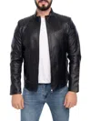 Vellapais Men's Leather Jacket In Black