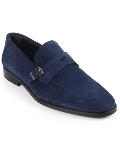 Vellapais Men's Monk Strap Penny Loafers In Blue