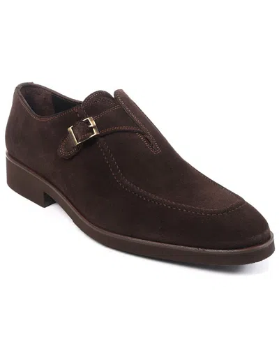 Vellapais Men's Monk Strap Slip-on Dress Shoes In Brown