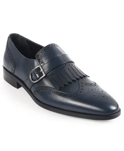 Vellapais Madrona Kiltie Fringe Wingtip Loafer In Blue