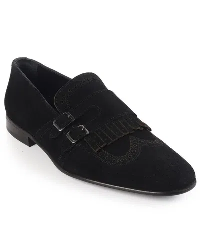 Vellapais Men's Nexus Double Monk Wingtip Slip-on Shoes In Black