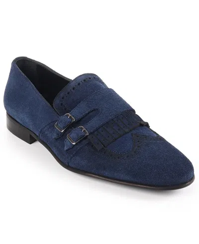 Vellapais Nexus Kiltie Fringe Monk Shoe In Blue