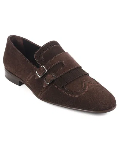 Vellapais Men's Nexus Double Monk Wingtip Slip-on Shoes In Brown