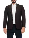 Vellapais Men's Notch Lapel Sportcoat In Dark Brown