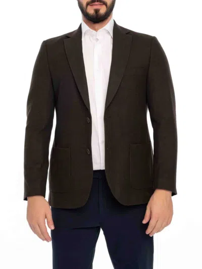 Vellapais Men's Notch Lapel Sportcoat In Dark Brown
