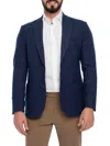 Vellapais Men's Notch Lapel Sportcoat In Navy Blue