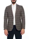 Vellapais Men's Plaid Sportcoat In Brown