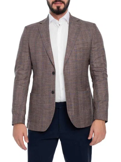 VELLAPAIS MEN'S PLAID SPORTCOAT