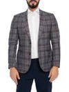 Vellapais Men's Plaid Sportcoat In Grey