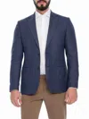 Vellapais Men's Plaid Sportcoat In Navy Blue