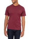 Vellapais Amiens Crewneck Cotton T-shirt In Burgundy