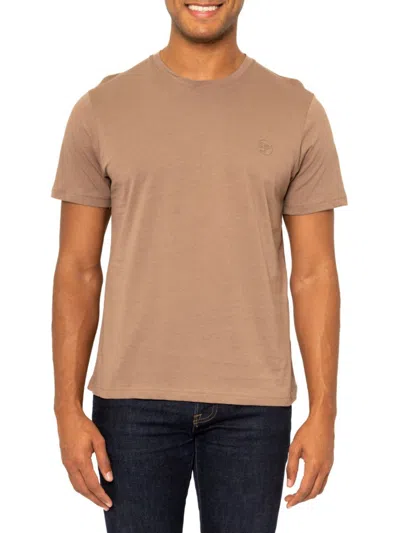 Vellapais Men's Short Sleeve Tee In Dark Beige
