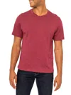 Vellapais Men's Solid Cotton Tee In Burgundy