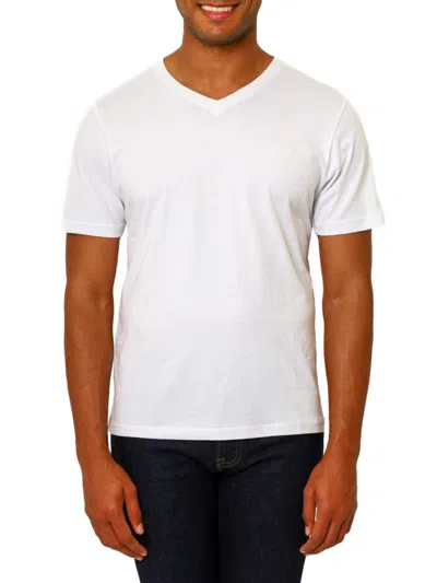 Vellapais Montpellier V-neck Cotton T-shirt In White
