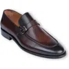 Vellapais Cardo Single Monk Strap In Dark Brown Leather