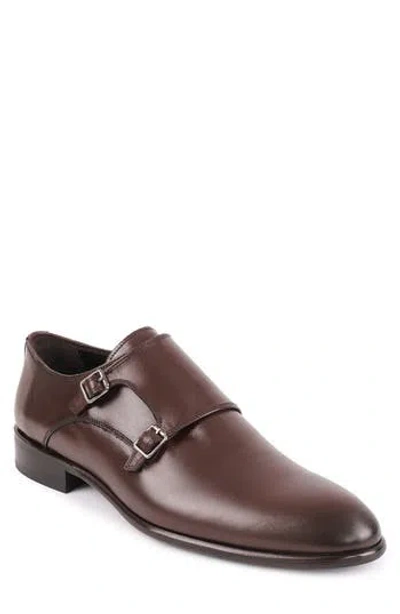 Vellapais Nemo Double Monk Strap Leather Loafer In Brown