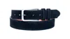 Vellapais Parma Black Suede Mens Belt In Black