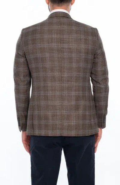 Vellapais Plaid Sport Coat In Brown