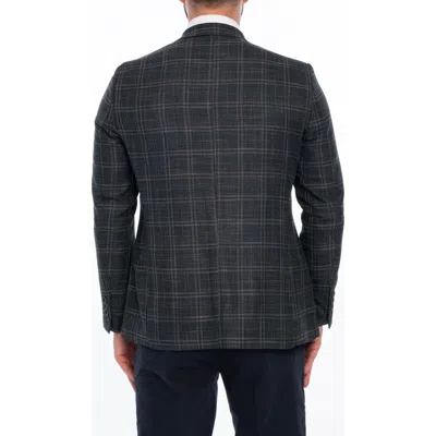 Vellapais Plaid Sport Coat In Dark Green