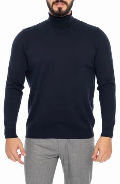 Vellapais Portland Turtleneck Sweater In Blue