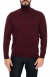 Vellapais Portland Turtleneck Sweater In Burgundy