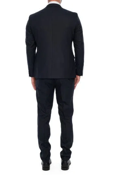 Vellapais Regular Fit Suit In Navy Blue