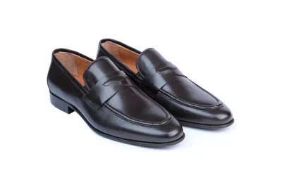 Vellapais Sabor Penny Loafer In Dark Brown