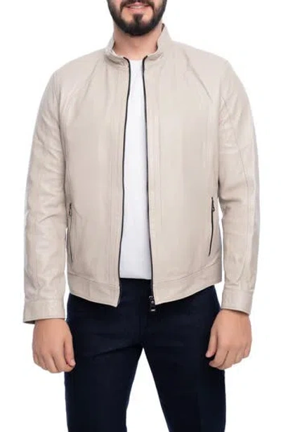 Vellapais Smooth Leather Jacket In Pink