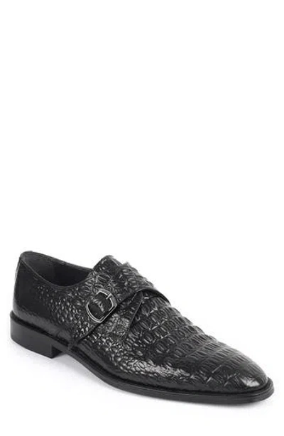 Vellapais Soleno Monk Strap Shoe In Black