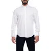 Vellapais Solid Cotton Slim Fit Button Down Shirt In White