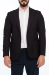 Vellapais Solid Sport Coat In Burgundy