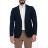 Vellapais Solid Sport Coat In Navy Blue