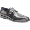 Vellapais Stanley Wingtip Monk Shoe In Black