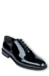 Vellapais Stilos Whole Cut Oxford Patent Leather Dress Shoes In Black