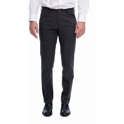 Vellapais Stretch Cotton Casual Fashion Pants In Black