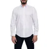 Vellapais Stripe Cotton Slim Fit Button Down Shirt In White
