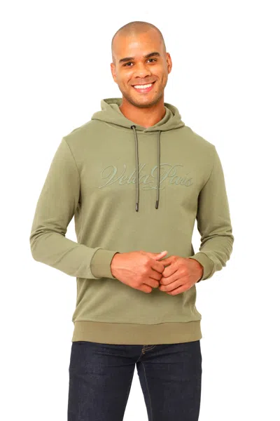 Vellapais Troyes  Graphic Logo Hoodie Sweater In Green