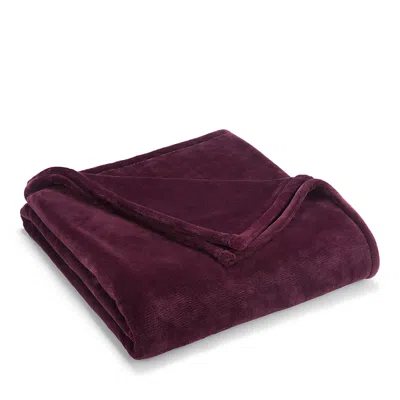 Vellux Faux Sheared Mink Blanket, Full/queen In Fig